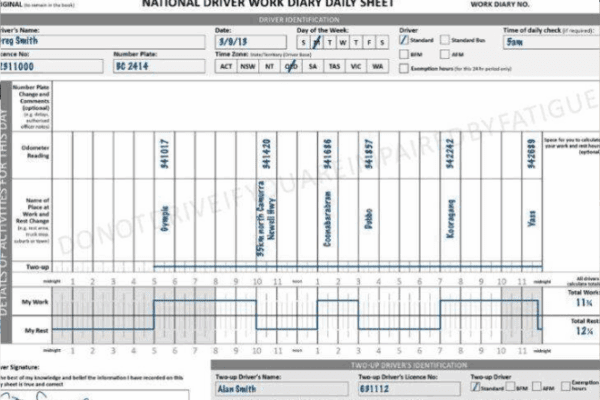The National Driver Work Dairy